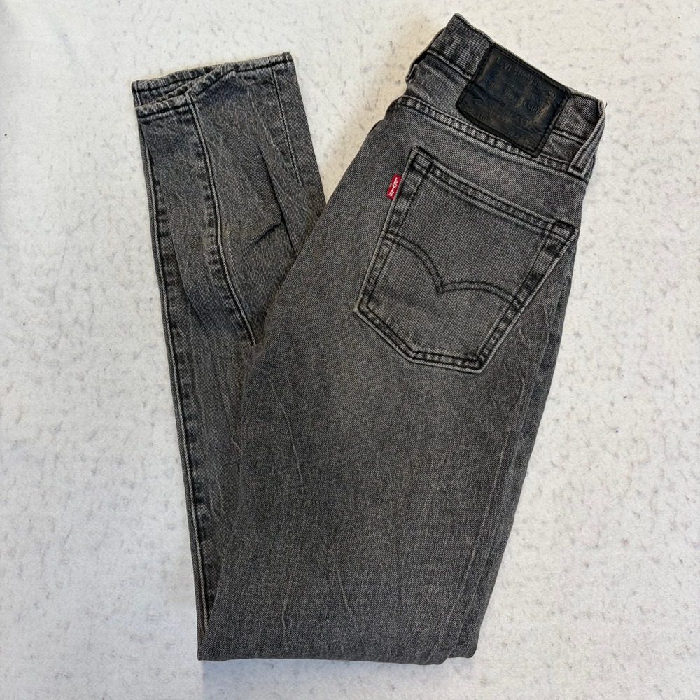 Levi's 510 Skinny Jeans Mens 27x32 Gray Acid Wash Premium Denim Stretch